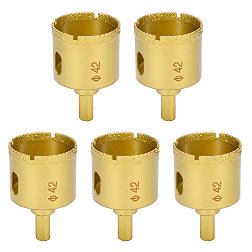 Set de 5 brocas corona diamantadas de 42 mm miniatura 7