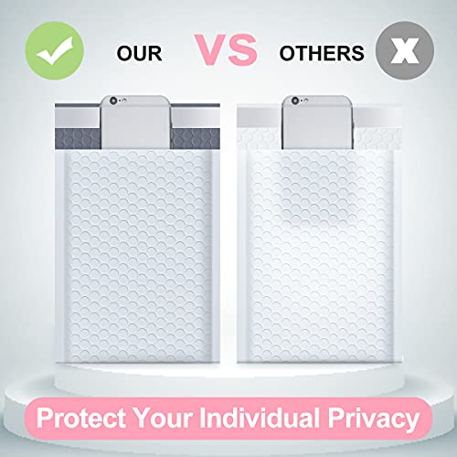 Ucgou B06XJ5PRMX Bubble Mailers 8.5X12 Inch White 25 Pack Usable Size 8.5X11 Poly Padded Envelopes #2 Medium Mailing Opaque Packaging Postal Self Seal Waterproof Boutique Shipping Bags thumb #5