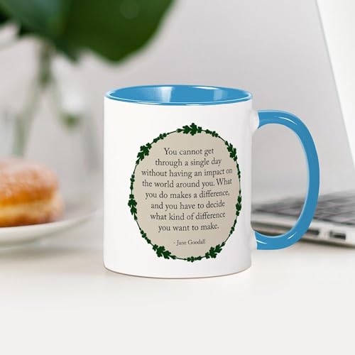 Taza de cerámica 11 oz CafePress Goodall miniatura 4