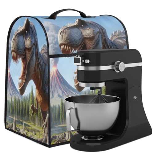 Coffee Maker Cover Dinosaur Animal Kitchen Appliance Covers Small Appliance Covers Blender Cover Juicer Cover Dust Covers for Kitchen Appliances with Top Handle and Pockets,Washable,C256