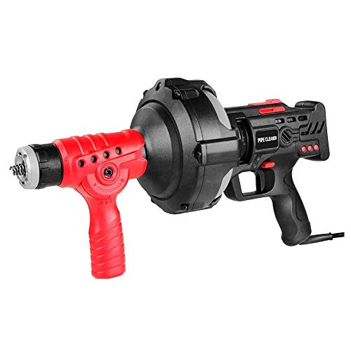 Spirale automatica per la pulizia dei tubi, 7m di albero per tubi di scarico con cavo intercambiabile Snake Clog Cleaner sanitario per tubi da 19-50mm Cucina Lavello WC Vasca & Doccia con luce LED