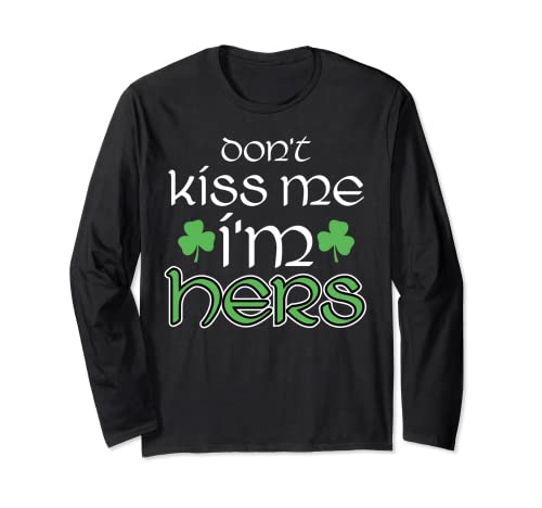 St Patricks Day Couple assorti pour elle et lui Manche Longue