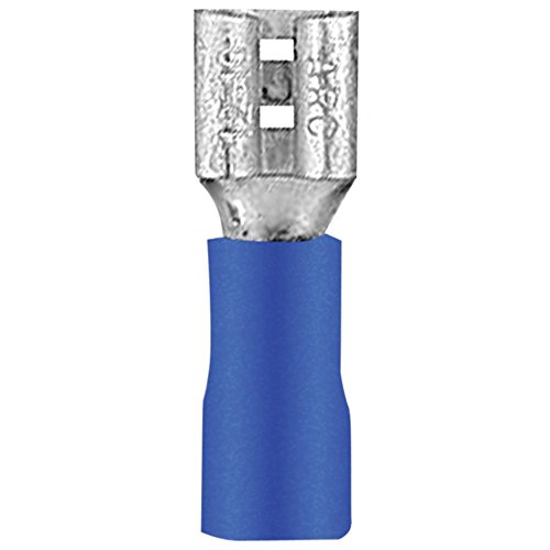Noninsulated Female Quick Disconnects, 100 pk (Blue; 16?€“14 gauge; .250) Consumer Electronics Accessories