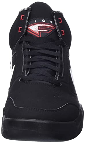 NIKE Men's Sneaker, Black White Varsity Red, 11