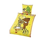 Hochwertiger Druck Global Labels G 71 102 2224F M01V10 Janosch Freunde Bettwäsche Renforce 135 x 200 cm Bettbezug und 80 x 80 cm Kissenbezug