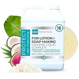Skin Perfection Leucidal Complete Protection Moisturizing Water-based DIY Beauty Synthetic Preservative Alternative Radish Root Liquid + AMTicide Coconut Lactic Acid Lotion Making Supplies