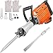 Price comparison product image BuoQua Electric Breaker, Electric Demolition Hammer 1500W, Electric Jack Hammer Breaker 65A, Jack Hammer 50J, Demolition Hammer Drill with 360° Rotary Ergonomic Handle for Concrete