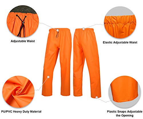 image for FWG Rain Jacket with Pants for Men Women Waterproof Foul Weather Gear 