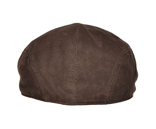 Casquette cap anglais marron en daim souple pour vos sorties