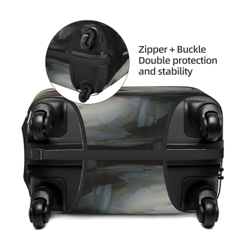 Attractive Woman Face Elastic Travel Luggage Covers Dustproof Scratch-Resistant Suitcase Protector Fit 22-24 Inch2