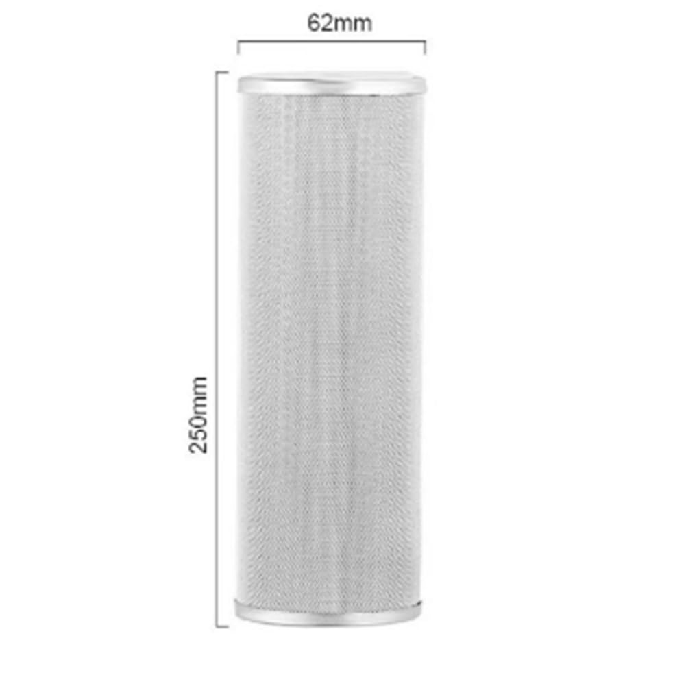 Accessoires de Purification de l'eau en Acier Inoxydable 304 de 10 Pouces, Filtre à Eau en Acier Inoxydable de 10 Pouces à L', Nettoyable et Réutilisable, 1 et Plus, 20 Microns