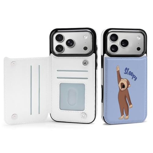手帳型 おさるのジョージ (2) 対応 iPhone 17 Pro Max ケース カード収納 スマホケース 財布型 携帯ケース 軽量 全面保護 スタンド機能 おしゃれ お祝いギフト