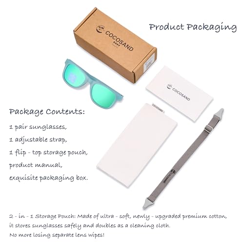 Image of COCOSAND Flexible Polarized Baby Sunglasses with Strap