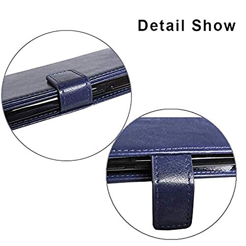 Image of ClickCase Vintage Series for Realme Narzo 20 pro Faux Leather Wallet Flip Case Kick Stand with Magnetic Closure Flip Cover for Realme Narzo 20 pro (Navy Blue)