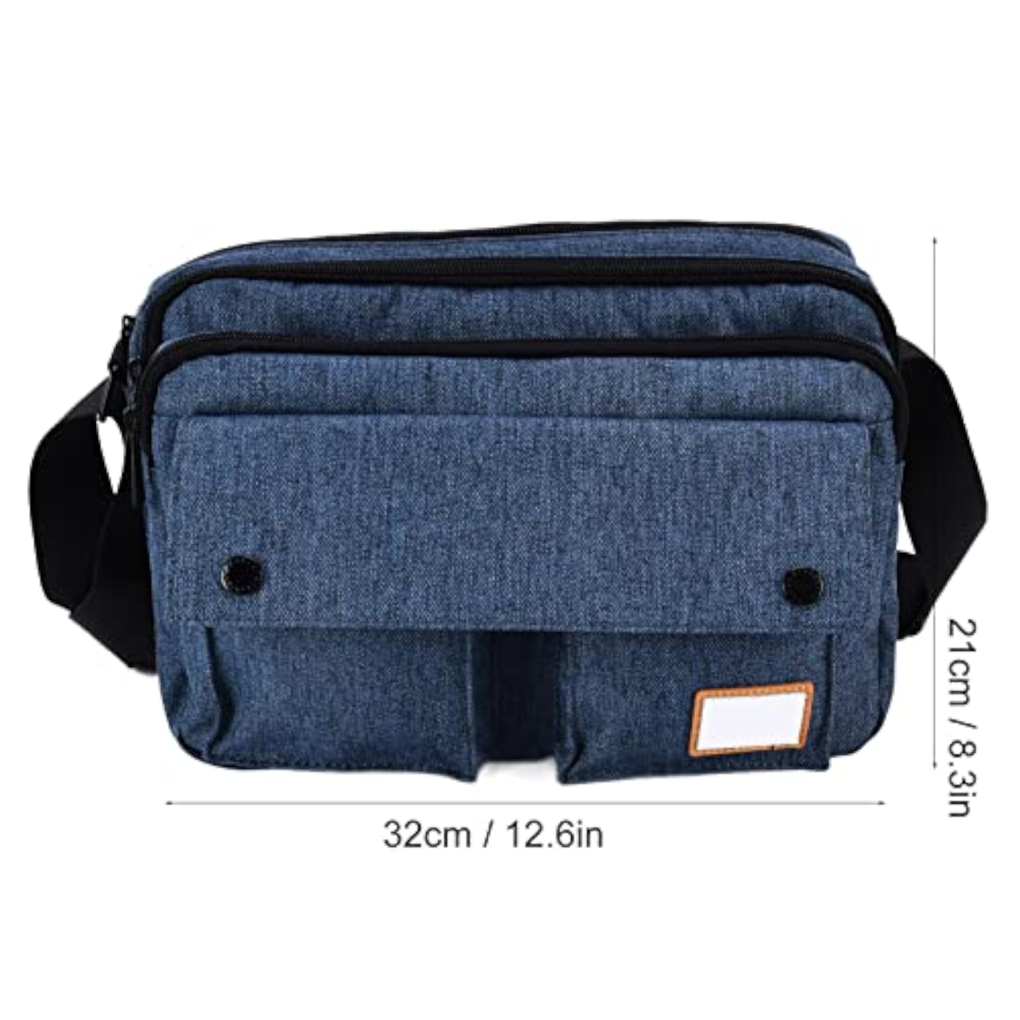 Multifunctional Messenger Shoulder Bag for Travel (Blue)