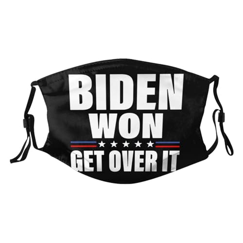 Biden Won Get Over It Adult Dust Mask Adjustable Dust Face with 2 Filter8061