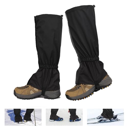 mohito Ghetta,Ghette Escursionismo,Ghette da Escursionismo,Outdoor Escursionismo Sci Alpinismo Neve Pioggia Fango Vento Protezione Scarpe Pantaloni Bambini Nero Stile 32cm