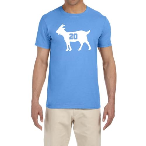 Blue Detroit Barry Sanders Goat T-Shirt