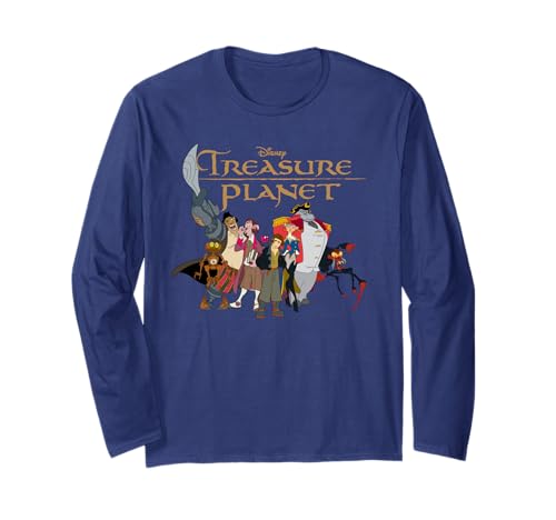 T-shirt Disney Treasure Planet manches longues anti-déformation vêtement durable