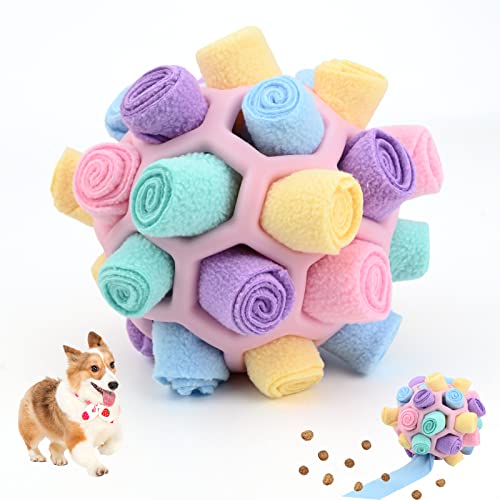 Palla da Sniffing Mat Interattivi, Tappetino Snuffle per Cani, Gioco Sfera Puzzle, Tappeto Olfattivo Nascondi Cibo per Addestramento di Piccola e Media Taglia