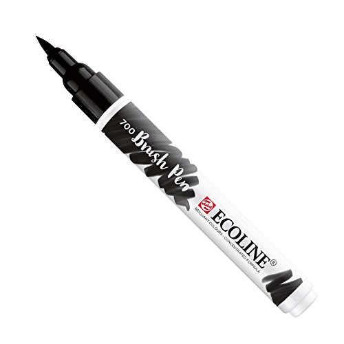 Preisvergleich Produktbild Royal Talens Ecoline Flüssiger Aquarell-Pinselstift, Einzelstift, Schwarz #700