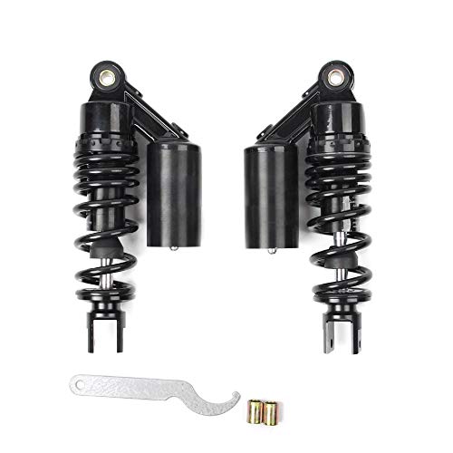 Shipped Wotefusi Motorcycle New Pair 9.25 inches 235mm Fork Clevis Ends Air Gas Shock Absorbers Replacement Universal Fit for Suzuki Kawasaki Ducati Scooter Atv Quad Dirt Sport Bike Go Kart Black