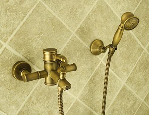 Robinet de baignoire torneira bat mitigeur douche bronze antique