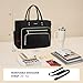 LOVEVOOK Laptop Tote Bag for Women, Work Bags Computer Laptop Bag, Teacher Tote Bag, Professional Briefcase Business Large Purses Handbag, Black, 17 Inch