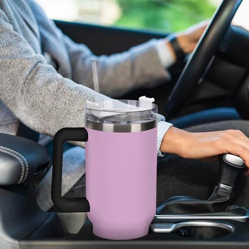 Gobelet isotherme nomade rose avec paille pour rester hydraté - 7