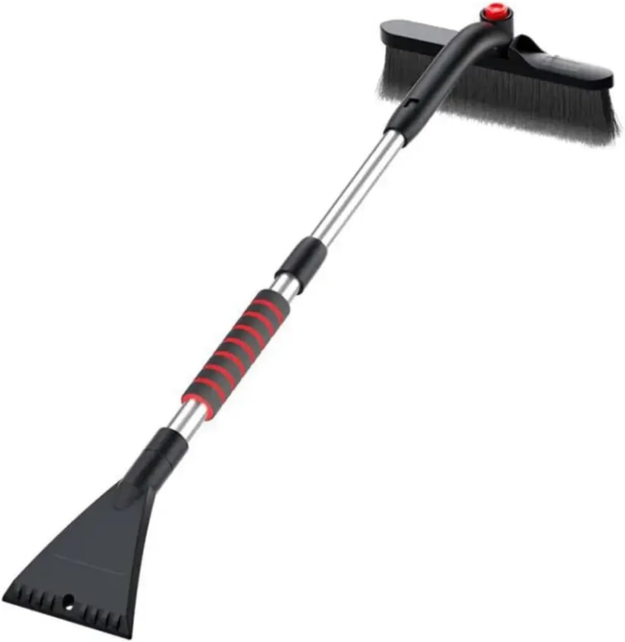 Extendable Aluminum Alloy Multi-Function Car Snow Shovel with Ice Remover Brush Dual-Head and Telescopic W0S1