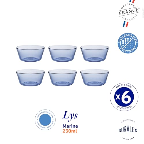 Image of Duralex LYS Marine Table Bowl 250 ml Pack of 6