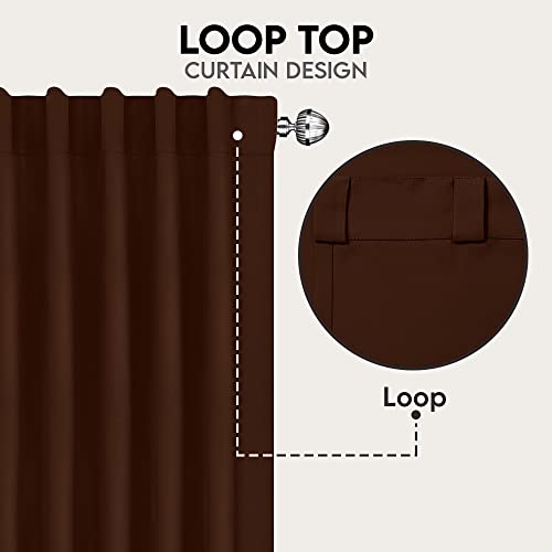 Utopia Bedding Blackout Curtains For Bedroom - Rod Pocket Blackout Curtains 84 Inch Length 2 Panels Set - Thermal Curtains & Drapes For Living Room (Chocolate - W52 X L84 Inch) #TOP2
