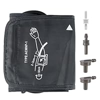 EclipseGuard Blutdruckmanschette Ersatz - 22-32cm Extra Große Manschette für Blutdruckmessgerät mit 4 Stück extra Gelenken, Kompatibel mit den Meisten Blutdruckmessgeräten (S Dunkelgrau)