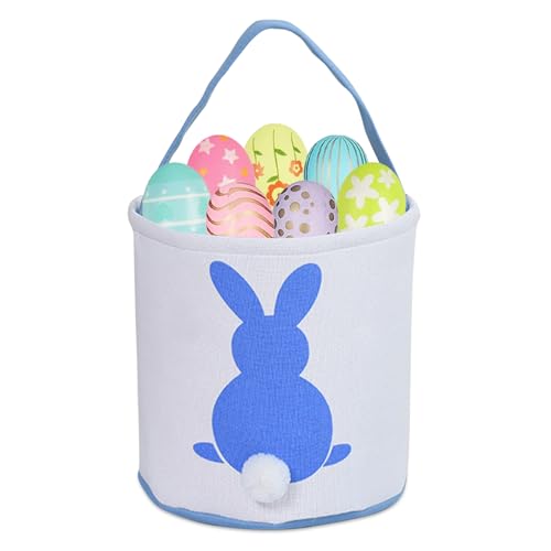 Capgoost Bolsas de Conejos de Pascua, cestas de Pascua para niños, Bolsas de Regalo de Pascua, Nido de Pascua para Rellenar, Cesta de Pascua con asa, Cesta de Pascua para