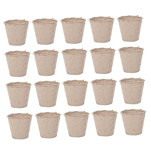 Happyyami 40piezas Copa De Plántulas De Pulpa Biodegradables y Ecológicos para Maceta De Jardinería para Iniciar Plantas y Cultivo Orgánico Jardín