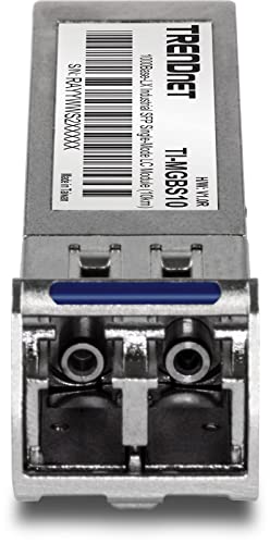 Image of TRENDnet SFP to RJ45 Industrial Single-Mode LC Module (10km), TI-MGBS10, 1000Base-LX Industrial SFP, Compliant with IEEE 802.3z Gigabit Ethernet, Data Rates of up to 1.25Gbps, Lifetime Protection