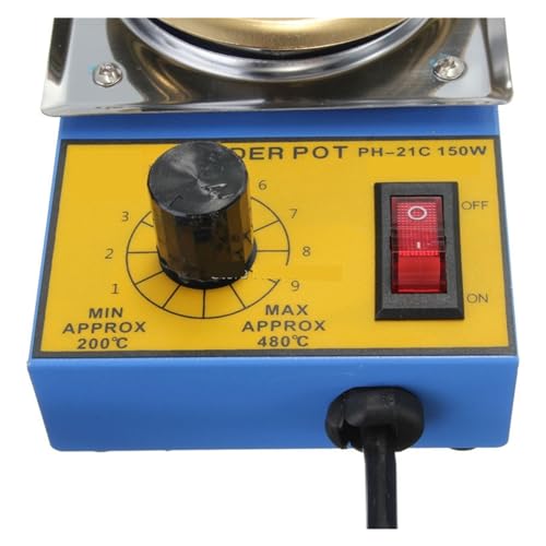 Crisol de soldadura de 150W que evita daños en circuitos con baño desoldador de acero inoxidable 5
