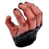 Gemini&Genius Gorilla Hand Puppet Toy for Kids, Scare Toy, Halloween Party Toy, Soft Rubber Gorilla Hand Puppet, Lifelike Fist Animal Glove, Funny Gift for Kids and Adults (Right Hand)