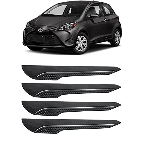 Image of AOSIS-Car Bumper Protector /Bumper Guard for Toyota Yaris with Single Chrome Stripe (4-Pcs)