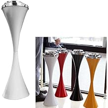 Modern Windproof Pedestal Ashtray for Indoor and Outdoor, Outdoor Floor Stand Ashtray, Classic Metal Ashtray, Easy to Clean
