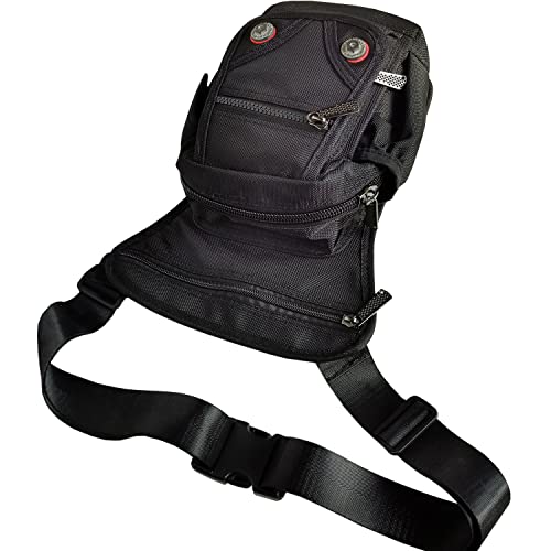Innturt Nylon Leg Bag Thigh Bag Leg Pouch Fanny Pack Tactical Bag Shoulder Messenger Bag Black #TOP3