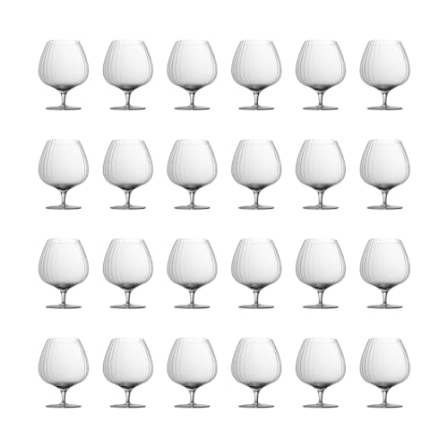 LEMONSODA Whiskey Bourbon Brandy Crystal Glasses Snifter Set of 24-100% Lead-Free Crystal for Spirits, Whiskey, Scotch, and Cognac – Perfect for Home Bars & Gift Sets – 20oz (570ml)(2244)