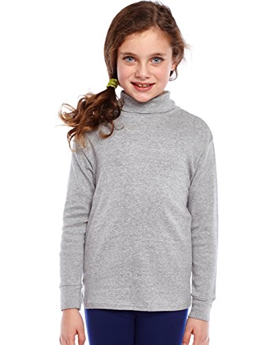 Image of Leveret Girls Boys & Toddler Solid Turtleneck 100% Cotton Kids Shirt (2 Toddler-14 Years) Variety of Colors