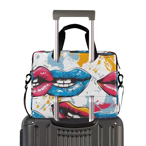 Funda para portátil ALAZA Rainbow Lip Print 13-15.6 pulgadas miniatura 3