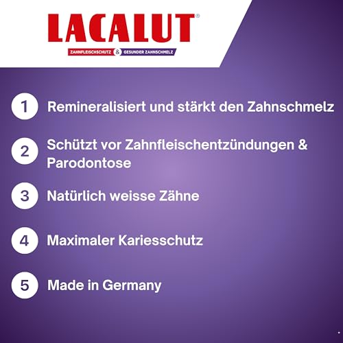 LACALUT aktiv Zahnfleischschutz & Gesunder Zahnschmelz 75ml - Medizinische Zahnpasta für starken Zahnschmelz, gesundes Zahnfleisch & natürlich weisse Zähne 4