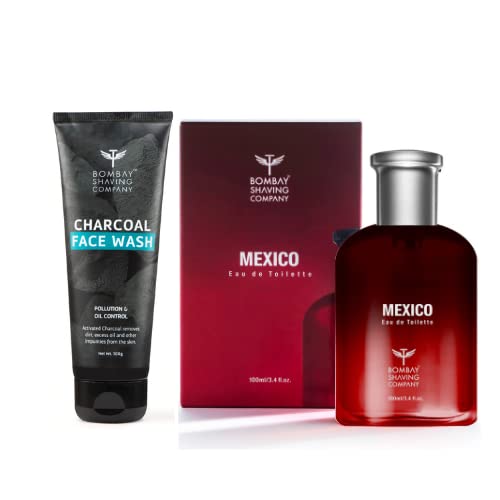 Bombay Shaving Co MEXICO EDT Perfume for Men - 100 ml & Charcoal Face wash 45 (g)
