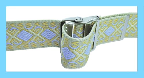 LAMBOX Gait Belt Transfer Belt with 2-inch Soft and Comfortable Jacquard Webbing for Caregivers, Seniors, Elderly, etc. (60 inch, Color3)