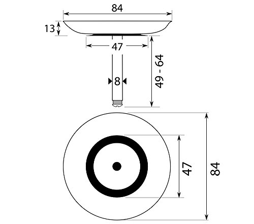 Franke 133.0049.668, Siebkörbchen aus Edelstahl für Spülbecken, ca. 8,4 cm