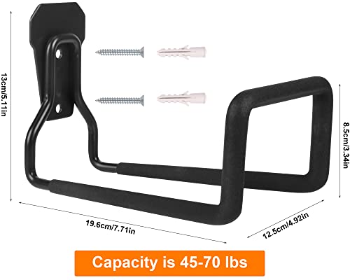 image for PeoMev 2pcs Heavy Duty Hose Hanger Garden Hose Storage Black Water Hos