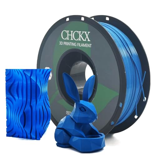 CHCKX PETG 3D Printer Filament Blue 1.75MM 1KG(2.2lbs) for Most 3D Printers